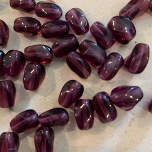 50  vintage Czech beads